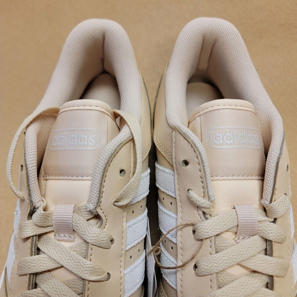 adidas Break Start Low Sneakers Bright Tan White Stripes Womens size 9 Shoes. - Picture 2 of 12